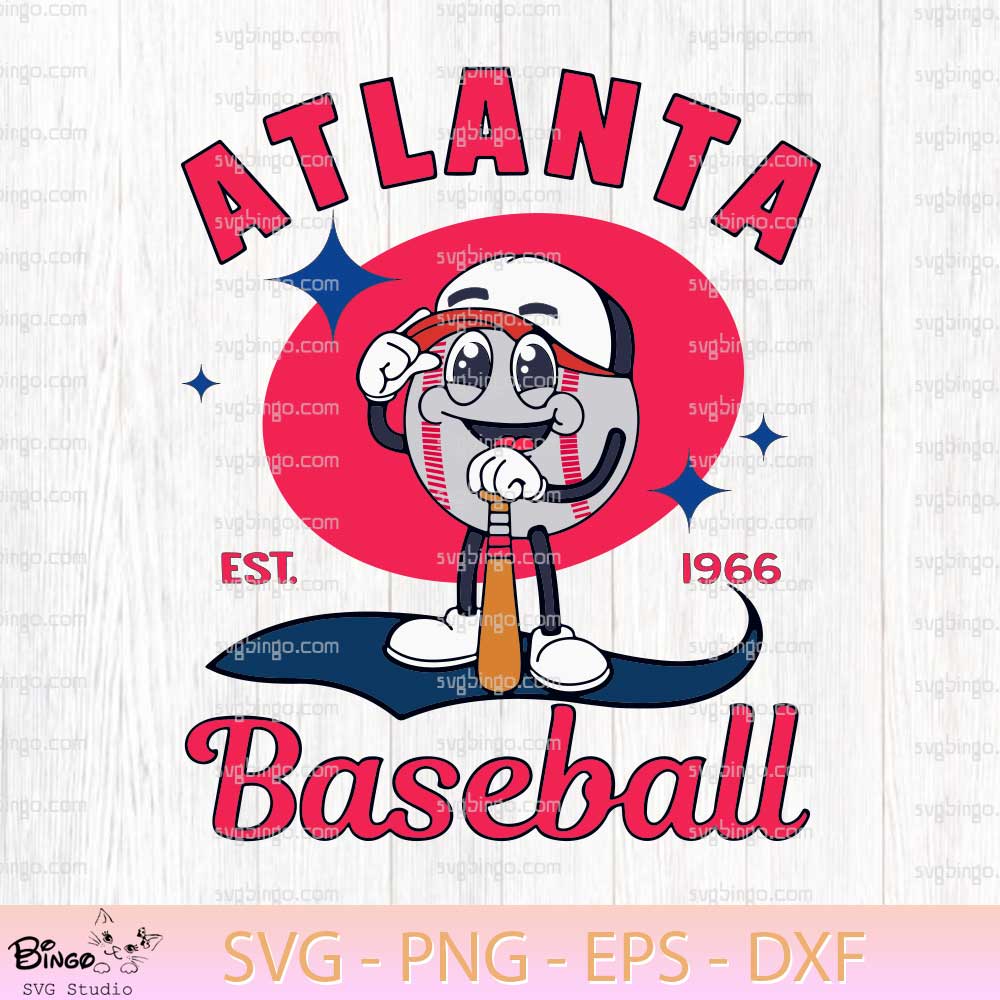 Atlanta Baseball Est 1966 SVG Cut Files Atlanta Baseball Est 1966 SVG Cut Files
