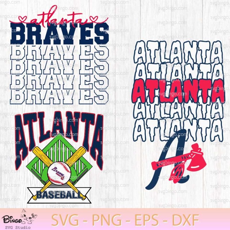 Atlanta Braves Baseball SVG Bundle, Atlanta Braves SVG