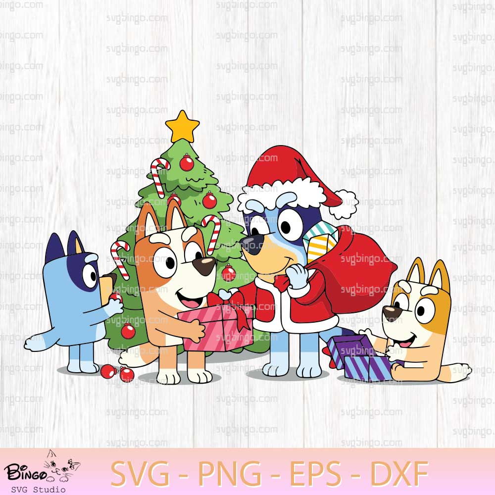 Bluey Family Merry Christmas SVG, Bluey Christmas SVG, Bluey Merry Christmas SVG Cut Files Bluey Family Merry Christmas SVG, Bluey Christmas SVG, Bluey Merry Christmas SVG Cut Files
