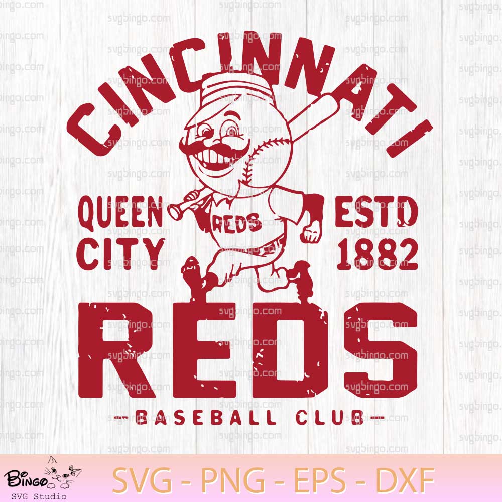 Retro Cincinnati Reds Baseball SVG Cut Files Retro Cincinnati Reds Baseball SVG Cut Files
