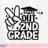 2025 Out 2nd Grade SVG, School SVG, Graduate 2025 SVG PNG