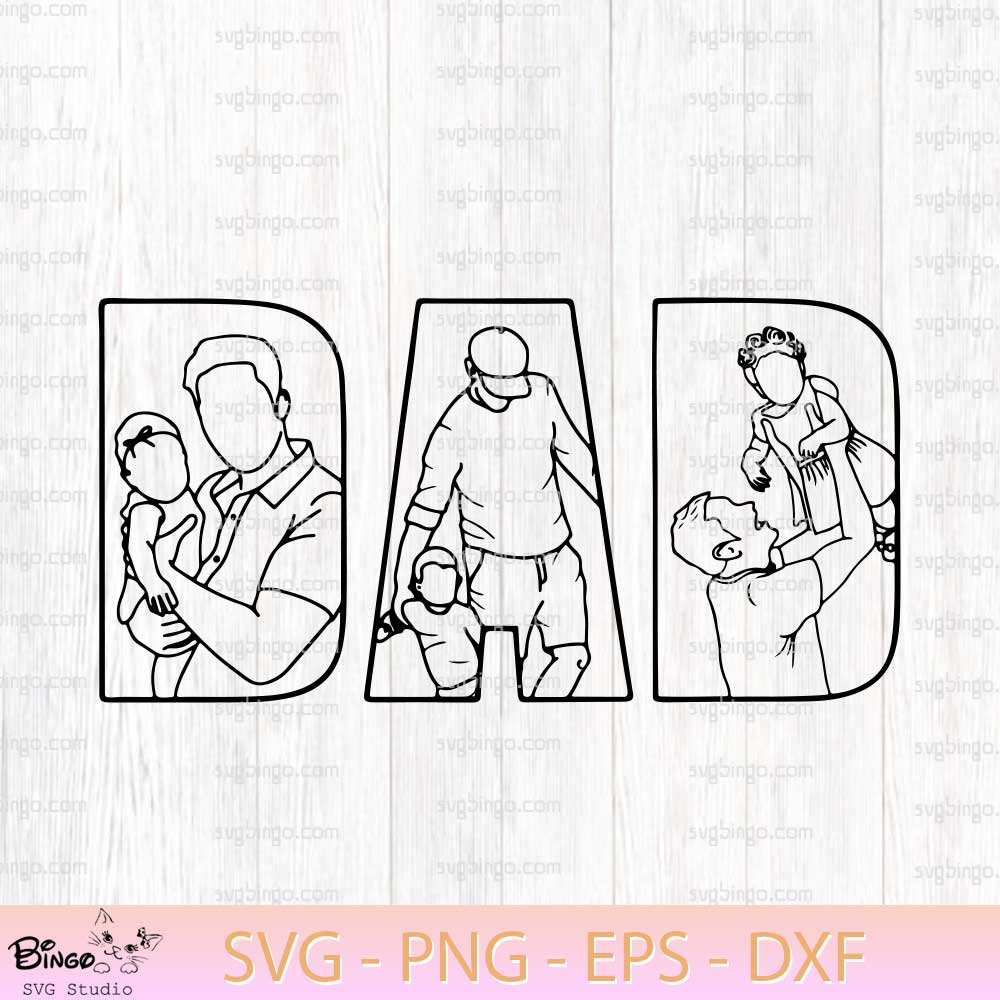 Dad And Son Daughter SVG PNG, Happy Fathers Day SVG PNG Dad And Son Daughter SVG PNG, Happy Fathers Day SVG PNG