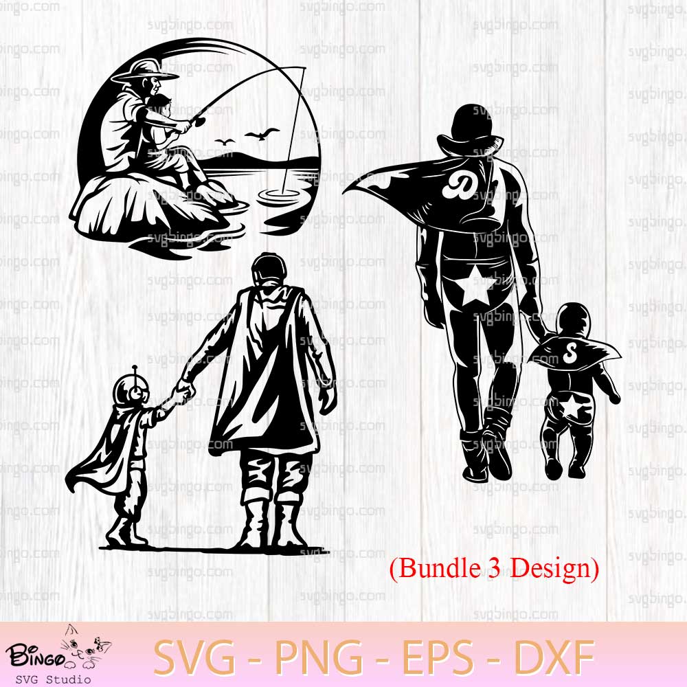 Dad And Son SVG, Father's Day SVG, Bundle SVG PNG Dad And Son SVG, Father's Day SVG, Bundle SVG PNG