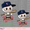 Labubu Charlie Brown Minnesota Twins SVG, Labubu Charlie Brown Baseball SVG, Labubu Charlie Brown SVG PNG