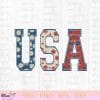 Retro USA Flower 4th Of July SVG PNG