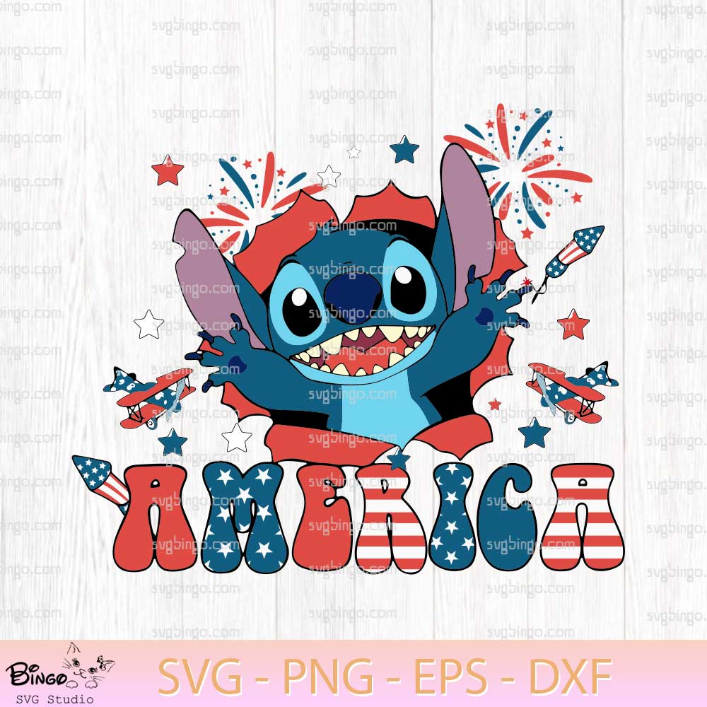 Stitch 4th Of July SVG PNG Stitch 4th Of July SVG PNG