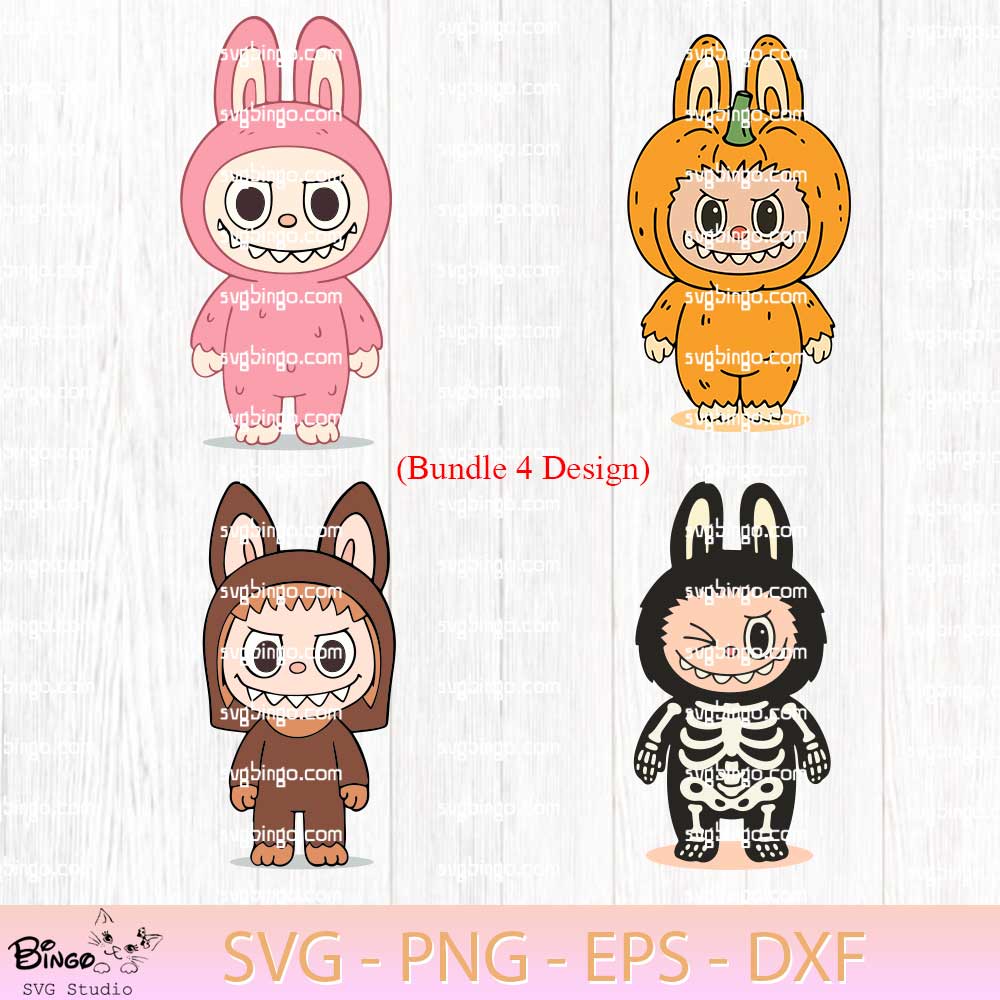Labubu Halloween SVG Bundle, The Monsters Halloween SVG PNG Labubu Halloween SVG Bundle, The Monsters Halloween SVG PNG