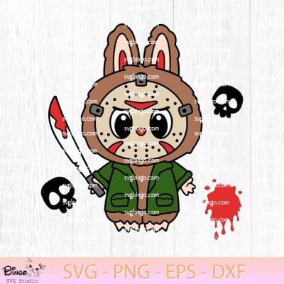 Labubu Jason SVG, The Monsters Halloween SVG, Labubu Halloween SVG PNG