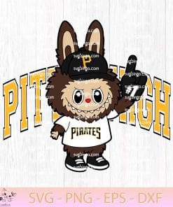 Pittsburgh Pirates Labubu SVG, The Monsters MLB SVG, Labubu Baseball SVG PNG is the product that I made, it is my creative passion, I am very proud of it!