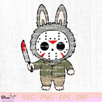 Labubu Jason Killers SVG, Labubu Horror Movies SVG, Labubu Halloween SVG PNG 1
