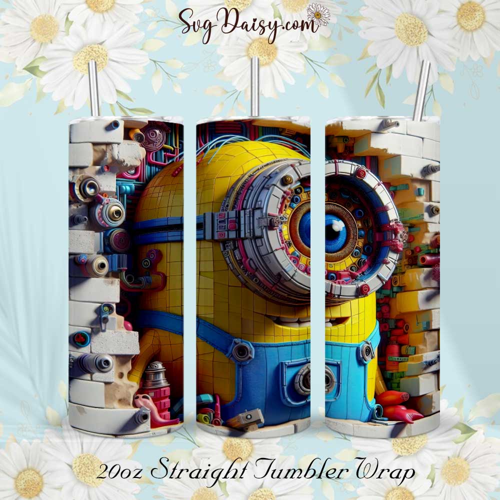 3D Minions 20oz Tumbler Wrap Png 3D Minions 20oz Tumbler Wrap Png