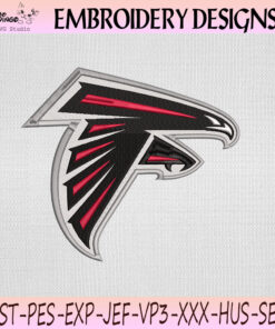 Atlanta Falcons Logo Embroidery Design, Atlanta Falcons Machine Embroidery File
