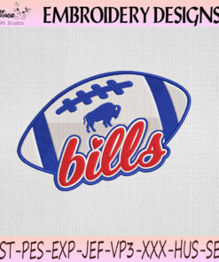 Buffalo Bills Football Embroidery Design, Buffalo Bills Machine Embroidery File