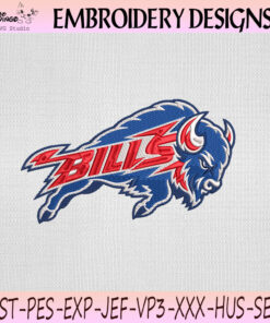 Buffalo Bills Running Bison Embroidery Design, Buffalo Bills Machine Embroidery File
