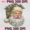 Camo Santa Hunting Christmas Design, Retro Camouflage Holiday PNG