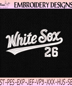 Chicago White Sox 2026 Script Embroidery Design, Chicago White Sox Machine Embroidery File