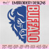 Detroit Lions Split Logo Embroidery Design, Detroit Lions Machine Embroidery File