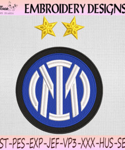 Inter-Milan-Two-Stars-Logo-Embroidery-Design