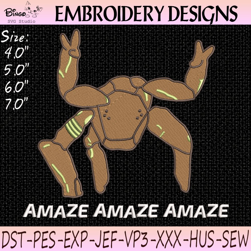 Rocky Amaze Embroidery Design