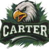 Carter Eagles Football Mascot Embroidery Design, Carter Eagles Machine Embroidery File