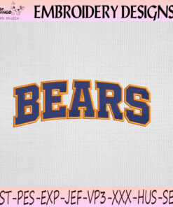 Chicago Bears Wordmark Embroidery Design, Chicago Bears Machine Embroidery File