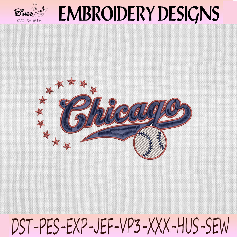 Chicago Cubs Script Baseball Embroidery Design, Chicago Cubs Machine Embroidery File Chicago Cubs Script Baseball Embroidery Design, Chicago Cubs Machine Embroidery File