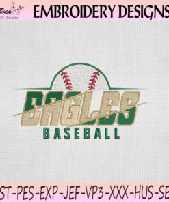 Eagles Baseball Wordmark Embroidery Design, Eagles Machine Embroidery File