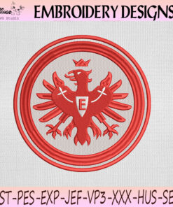 Eintracht Frankfurt Eagle Logo Embroidery Design, Eintracht Frankfurt Machine Embroidery File