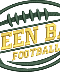 Green Bay Football Wordmark Embroidery Design, Green Bay Machine Embroidery File
