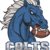 Indianapolis Colts Horse Football Embroidery Design, Indianapolis Colts Machine Embroidery File