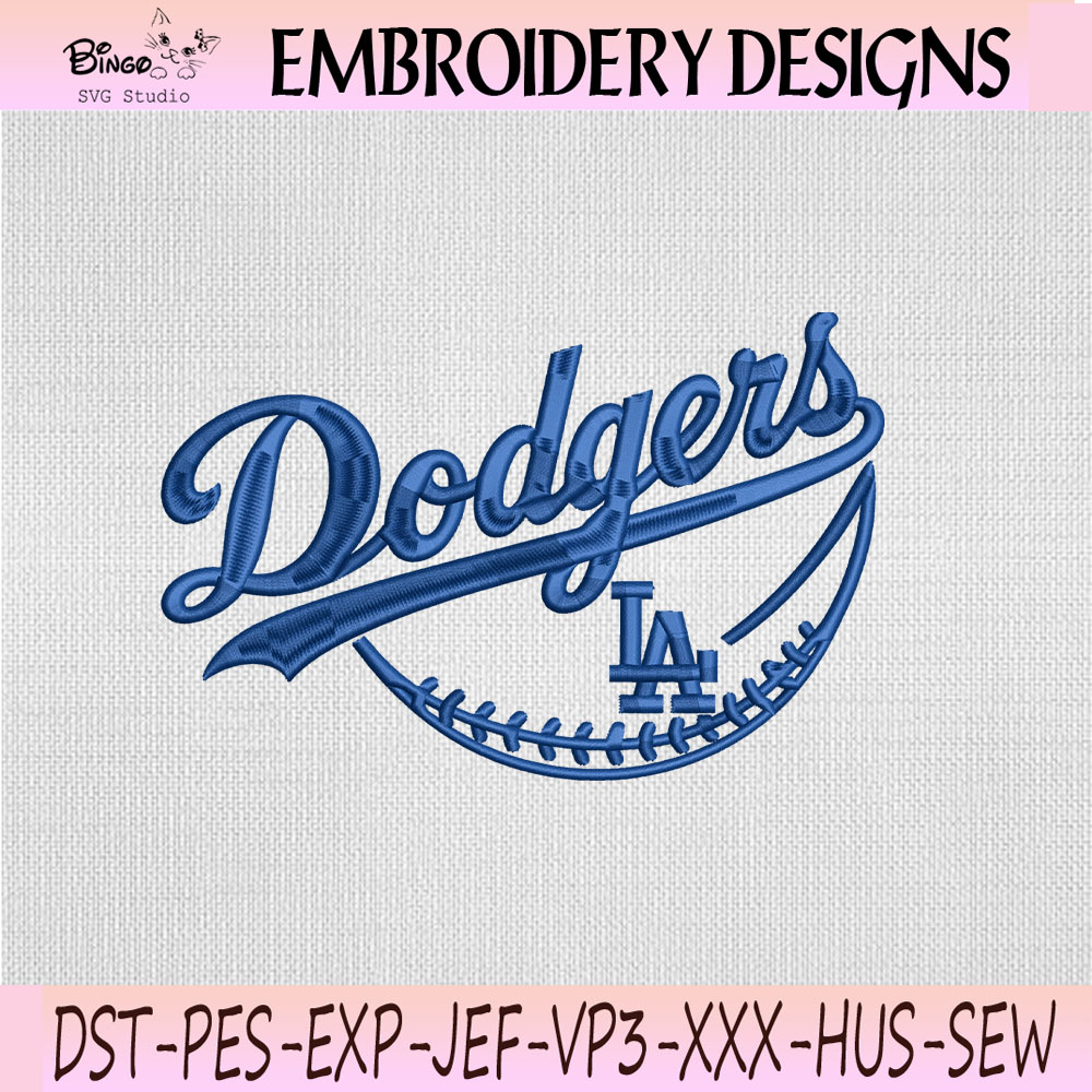 Los Angeles Dodgers Baseball Script Embroidery Design, Los Angeles Dodgers Machine Embroidery File Los Angeles Dodgers Baseball Script Embroidery Design, Los Angeles Dodgers Machine Embroidery File