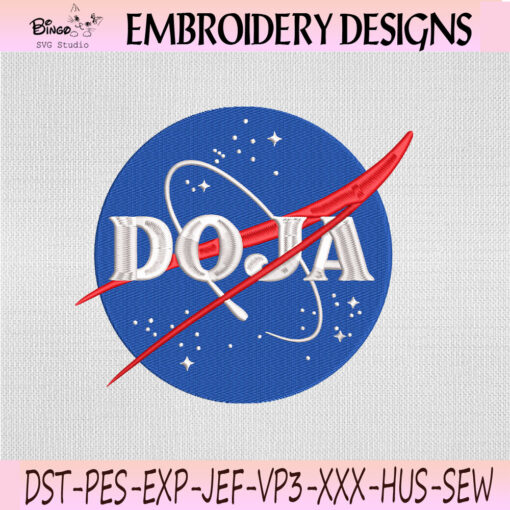 Space Embroidery Design, Space Inspired Machine Embroidery File